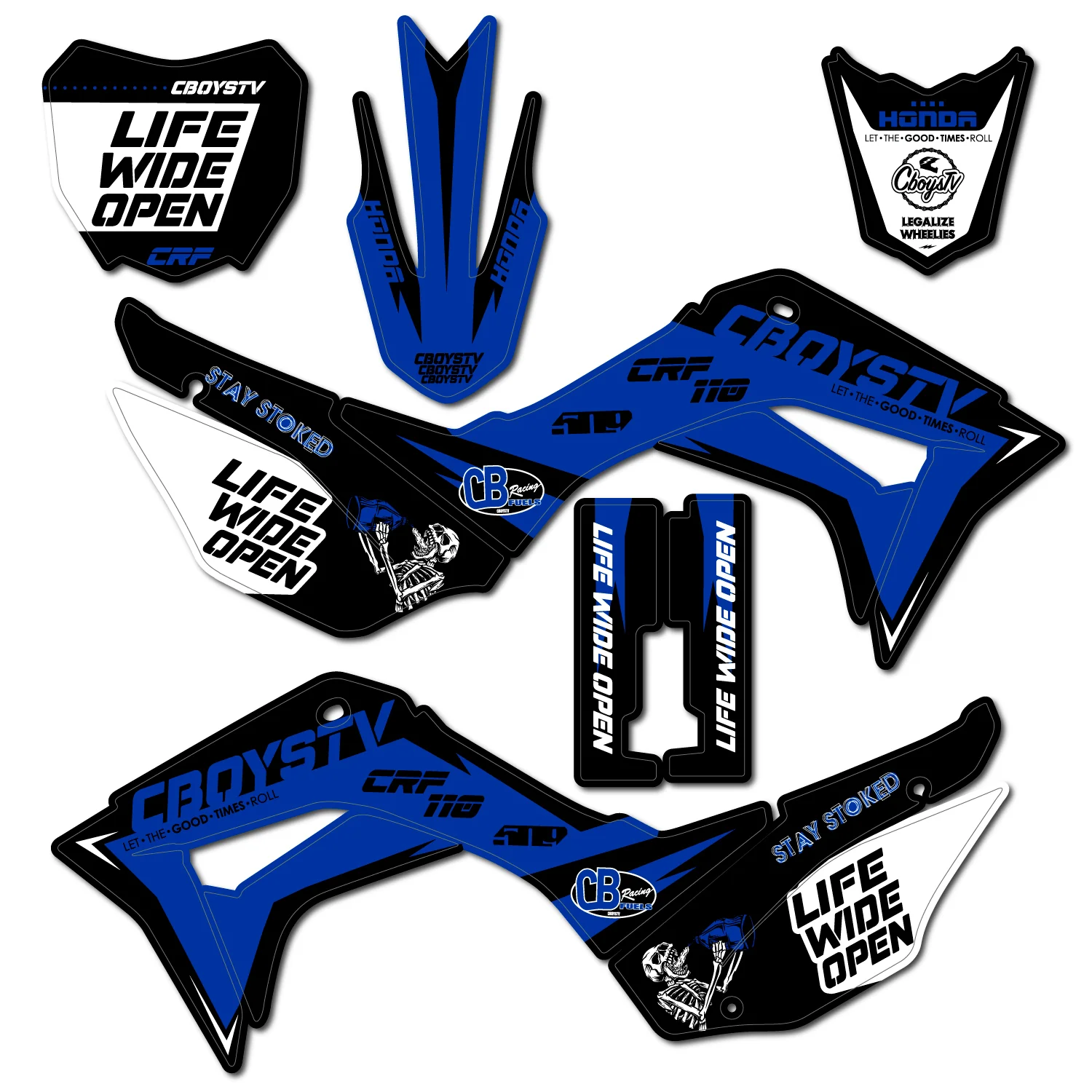 CRF110 CboysTV Pit Bike Wrap - Image 5