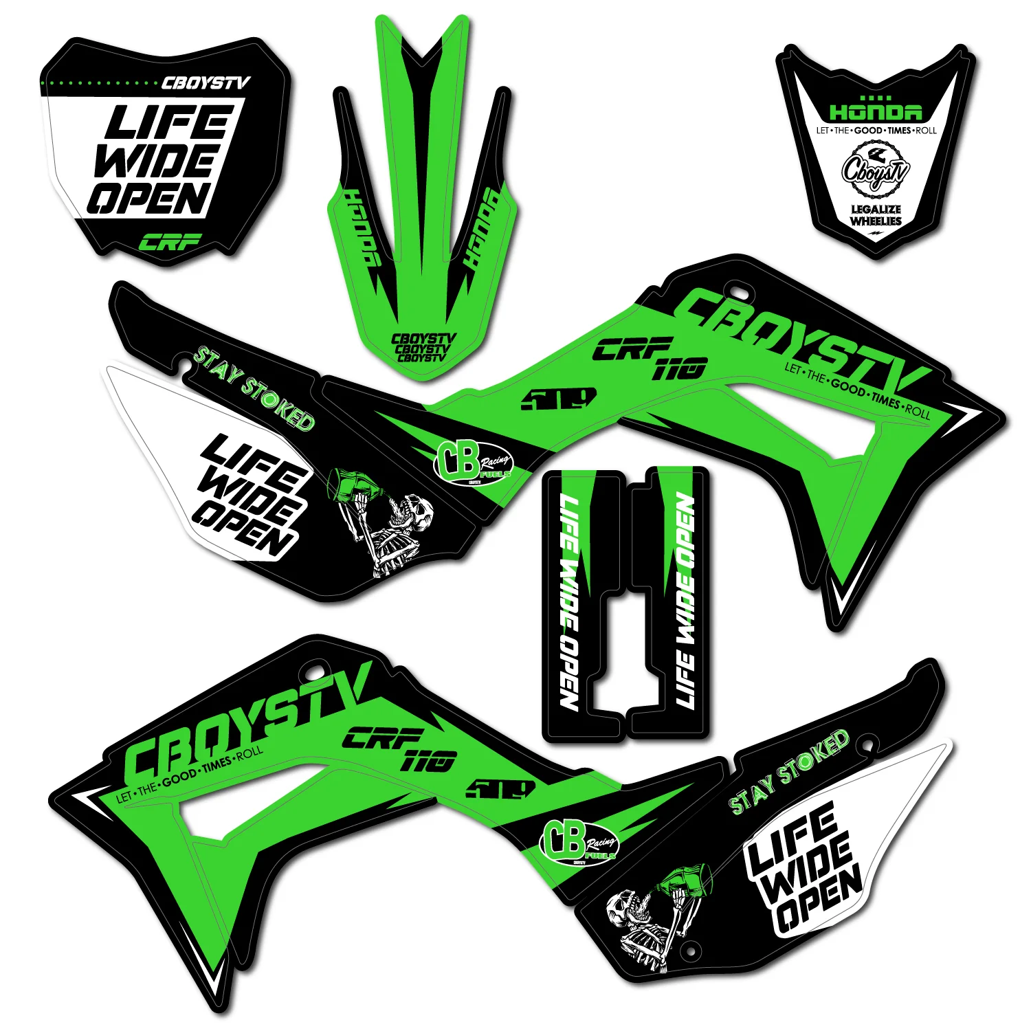 CRF110 CboysTV Pit Bike Wrap - Image 6