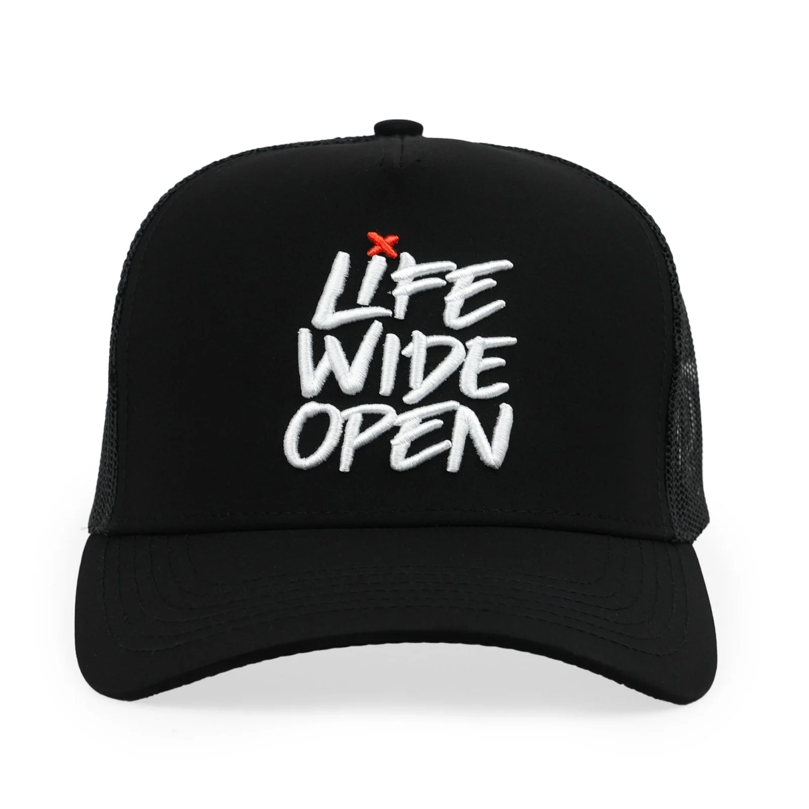 LWO Red X Curved Brim  Embroidery Hat - Image 3