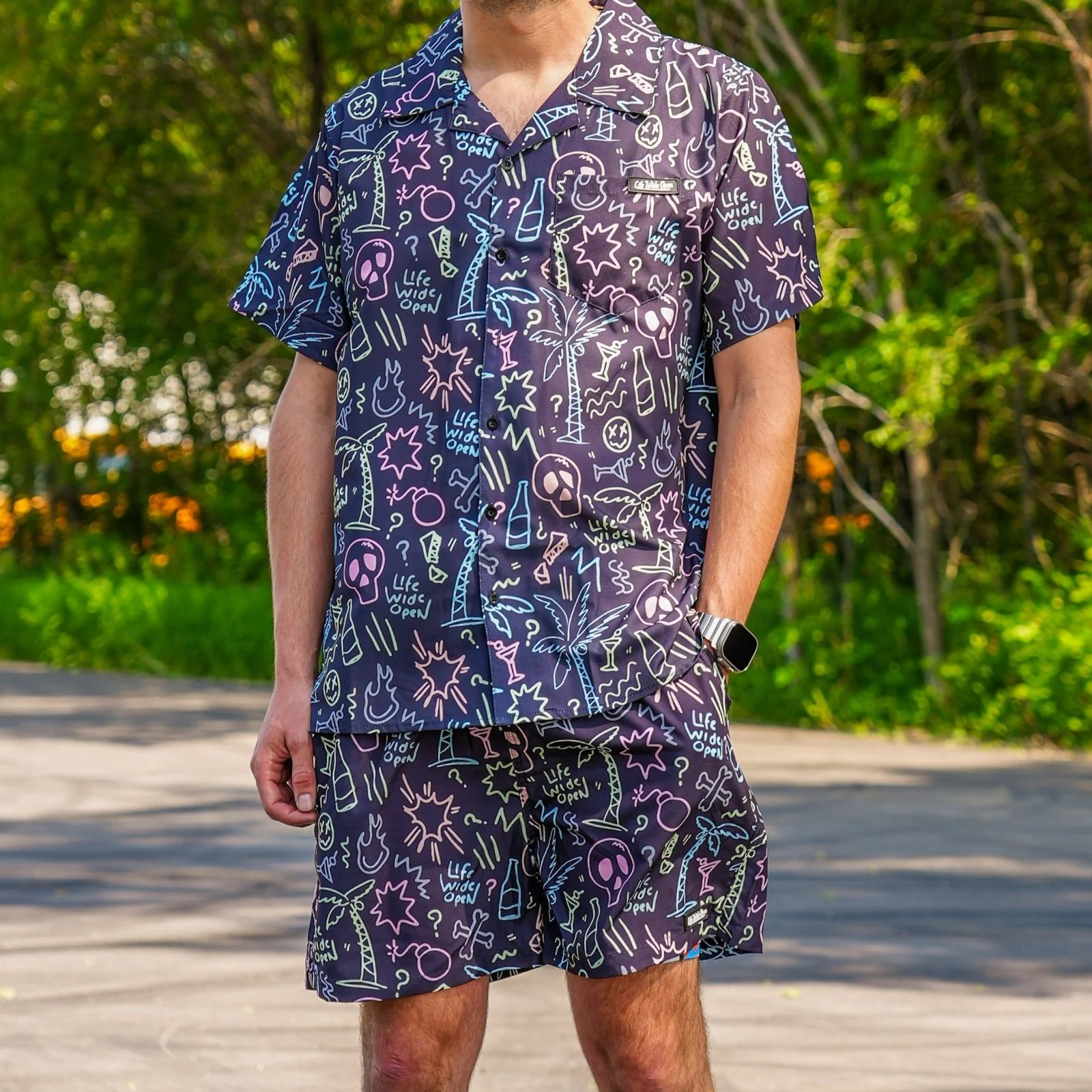 SkullCrush LWO Party Suit Shorts - Image 3