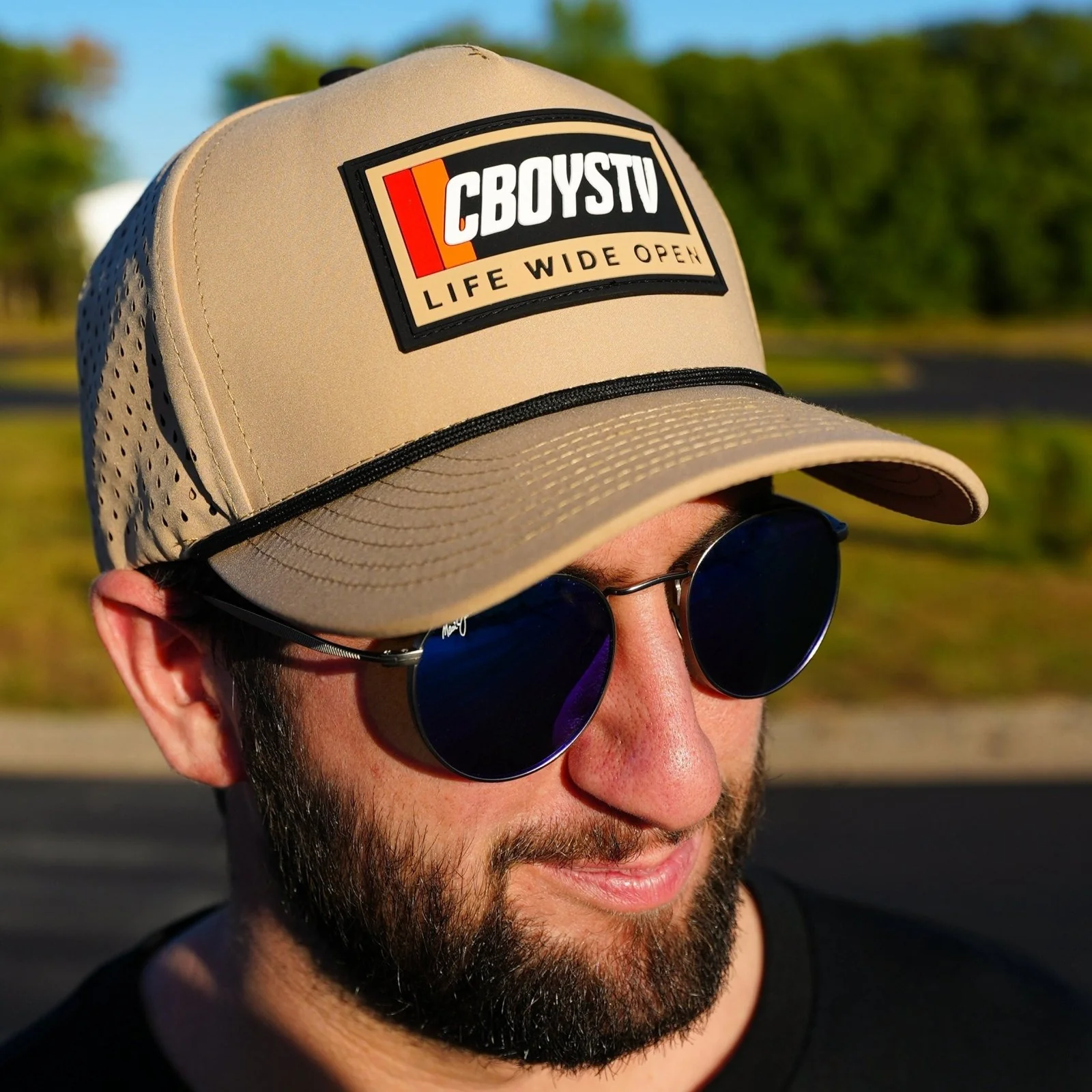 Tan/Black Rope Performance Snapback - Image 4